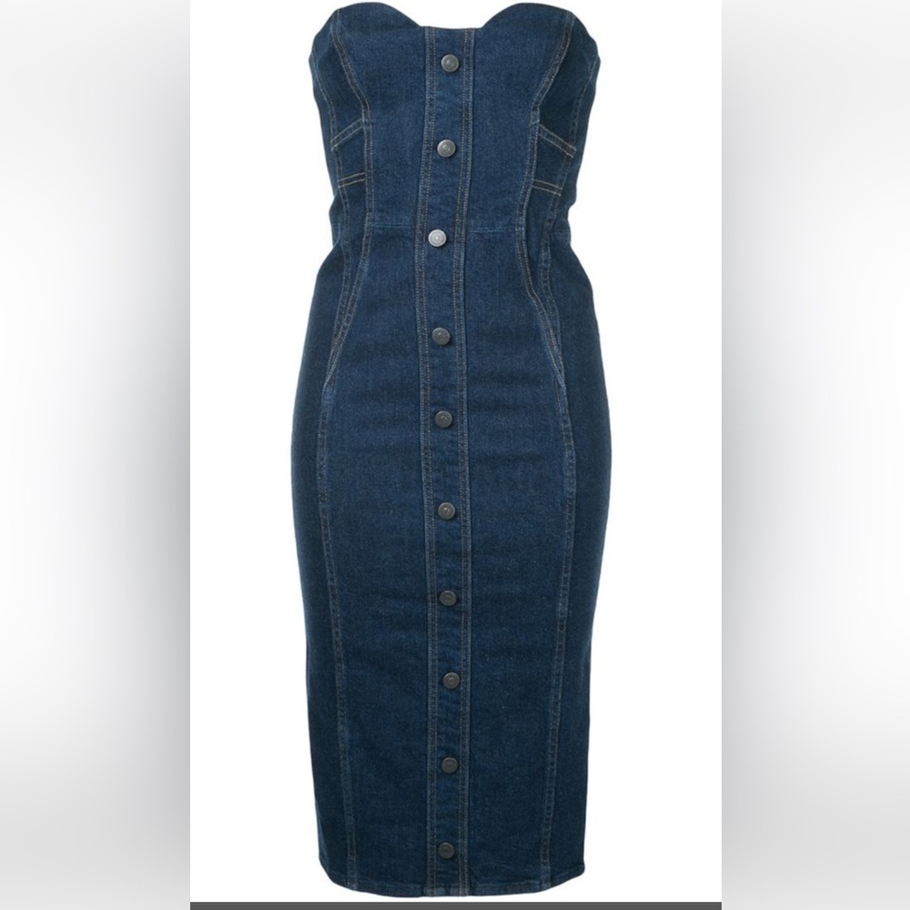 Veronica Beard Sweetheart Denim Dress 6